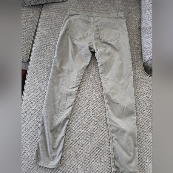 H&M Chino Pants Women Sz 14 Tan Cotton Blend 32×29 High Rise Casual Straight Leg - Picture 8 of 9